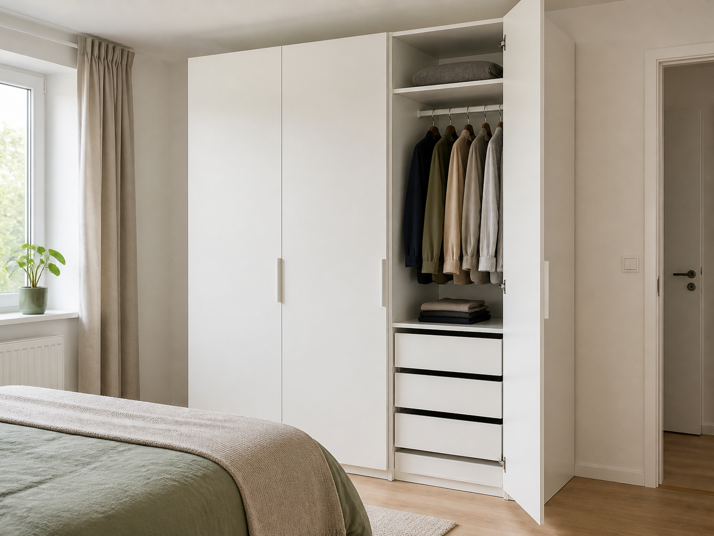 Aufgebauter Schrank – Möbelmontage